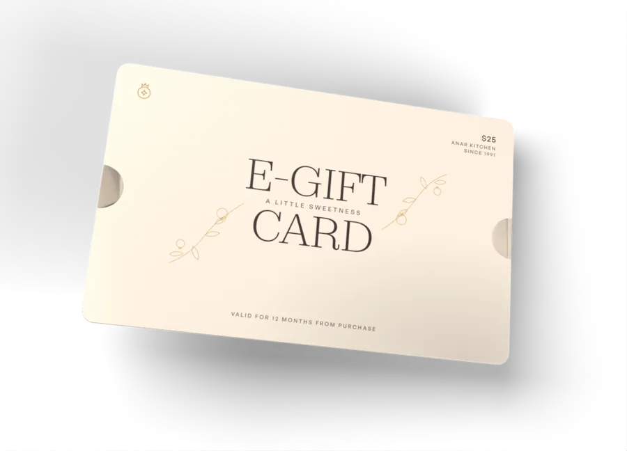 The A Little Sweetness gift card, ivory colourway