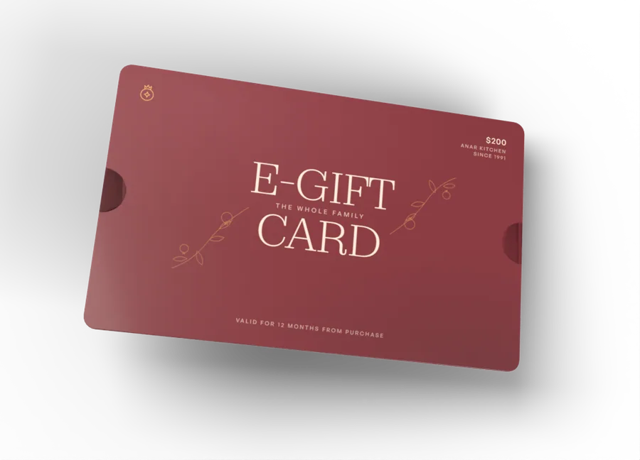 The The Whole Family gift card, pomegranate colourway