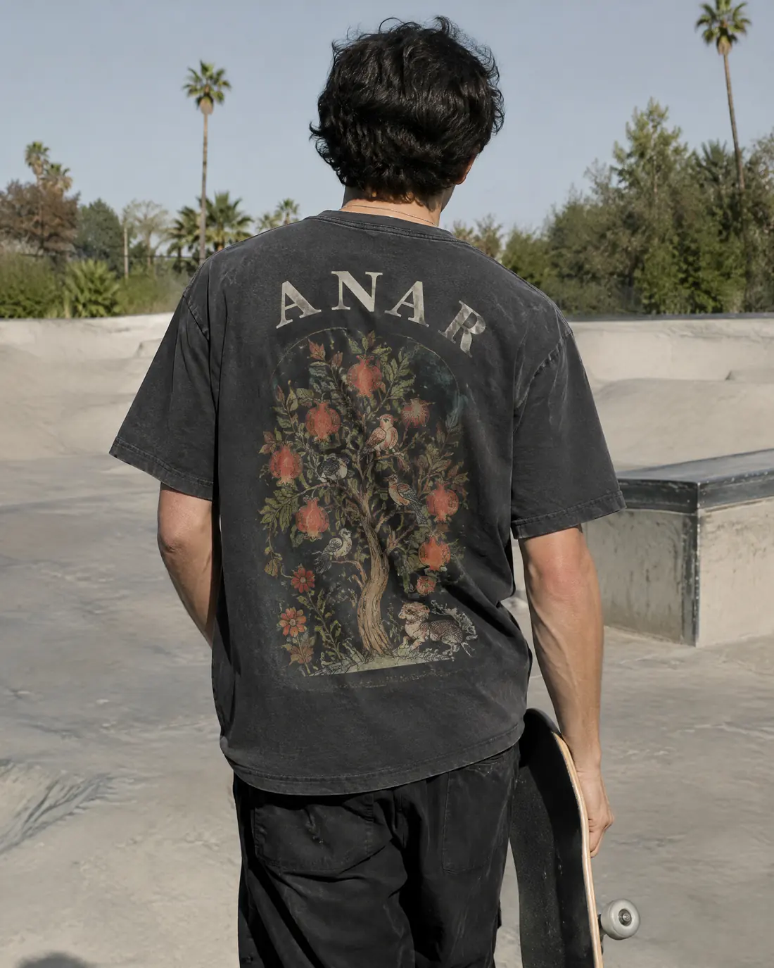 The Tree of Life tee at the skatepark